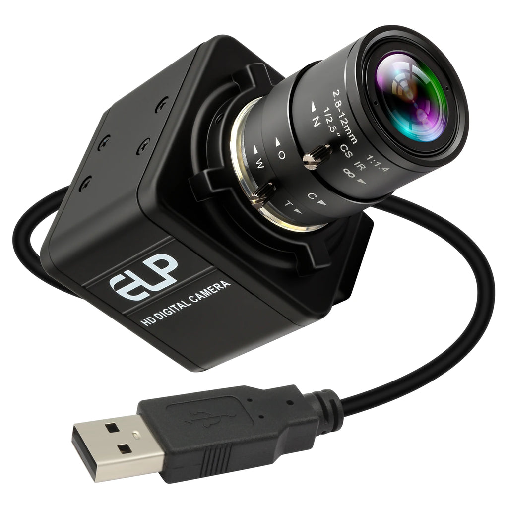 ELP USB Camera IMX298 UVC Mini USB Camera 16MP with 2.8-12mm CS Zoom Lens