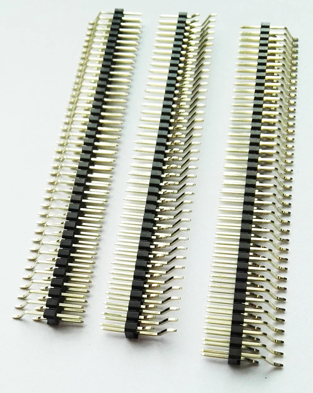 10Pcs 2.54mm Single/Double1X40P 2*40Pin Gold Rohs Cuttable Horizontal Right Angle SMT SMD PCB Male Pin Header Connector