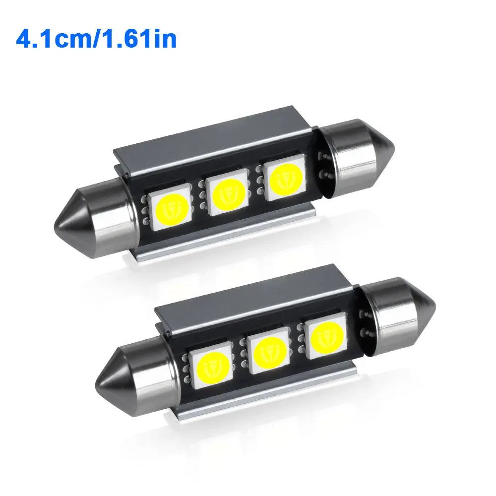 2/4/6/10PCS Super Bright Festoon LED 31/36/39/42MM 5050 3Chips Aluminum Body Fast Cooling for Car Reading Liscense Plate Light