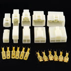 1Set 6.3mm 1/2/3/4/6/8P Automotive Male Female Electrical Connector Cable Terminal Plug Kit for Motorcycle Ebike Car Wiring