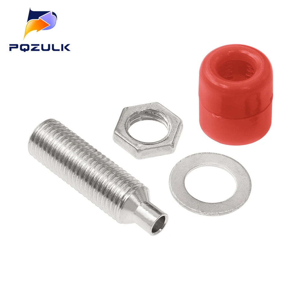 10PCS 4mm Banana Socket Binding Post Nut Banana Plug Jack Electrical Connector Terminal Test Hole DIY Parts Tools