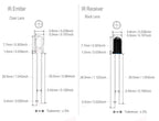 5mm IR LEDs Emitting Diode 850nm 940nm 2pin Infrared Emitter and IR Receiver Diode Phototransistor Photodiode Invisible DIY