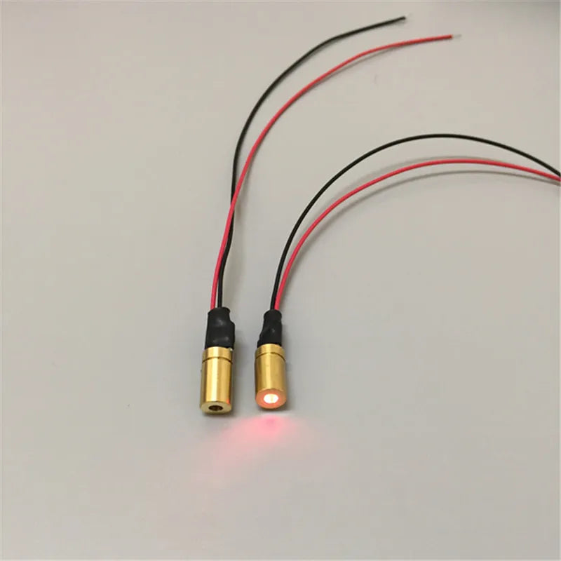 D6x10mm 650nm Red Dot Laser 1mw 5mw 10mw 50mw Laser Module Industrial Grade APC Driver for Stone Woodwork Cutting Alignment