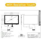 5 Inch TFT LCD Display Module 800*480 RGB IPS 40Pin 3.3V ILITTEK Driver 500 Illumination Capacitive Resistance Touch Screen