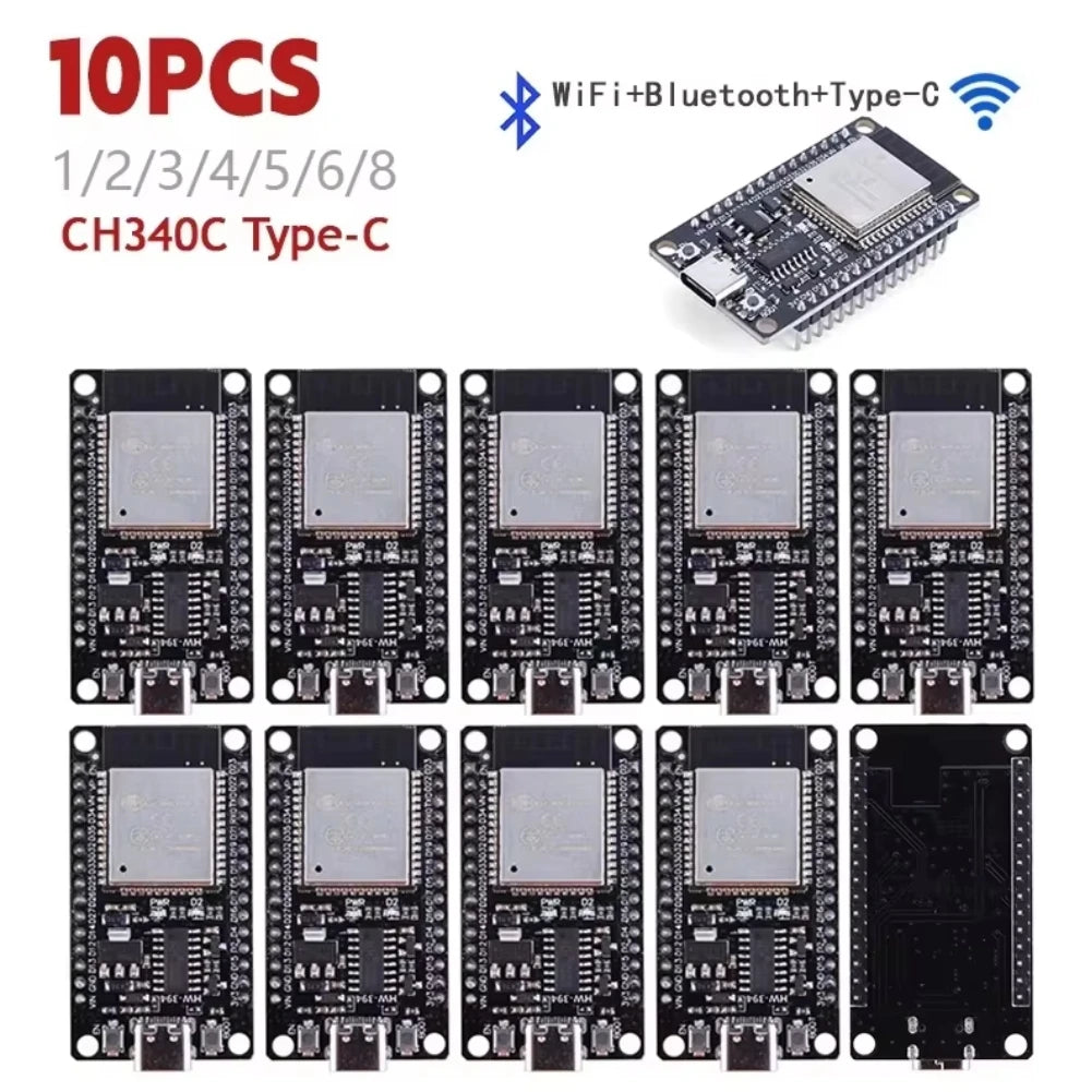 1-10pcs 32D Development Board WiFi+Bluetooth-compatible TYPE-C 30Pin Nodemcu Development Module