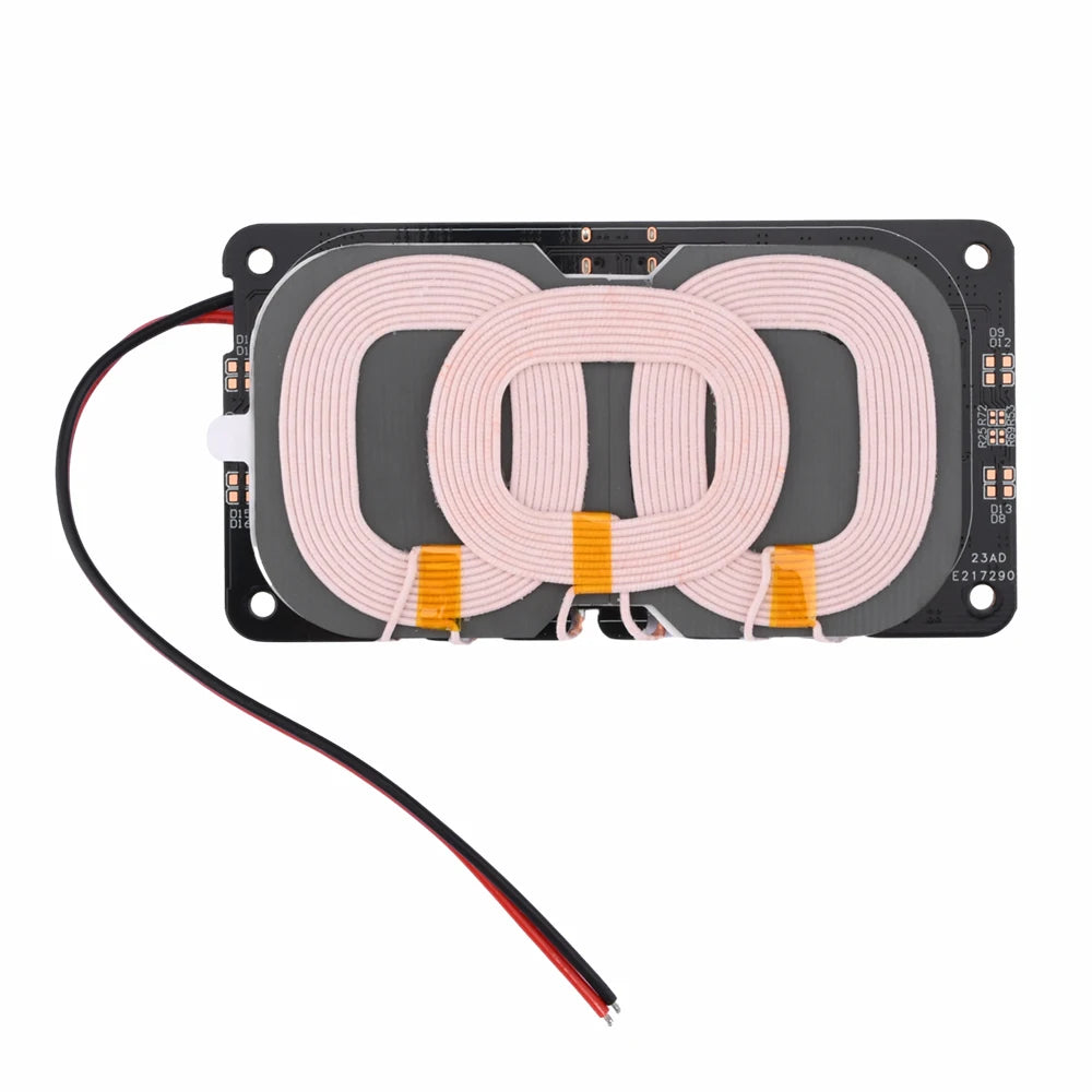 20W High-Power Wireless Charging Module with 3 Coils, In-Car Wireless Charging Module with Type-C Port