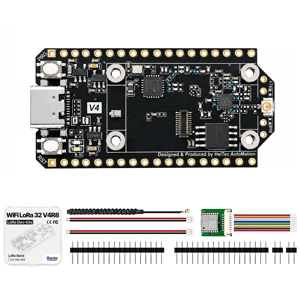 Heltec WiFi LoRa 32 V4 R8 V4.3.1 Meshcore Meshtastic GPS SX1262 0.96inch OLED Solar Powered Mesh Network WiFi LoRa BLE 28dBm