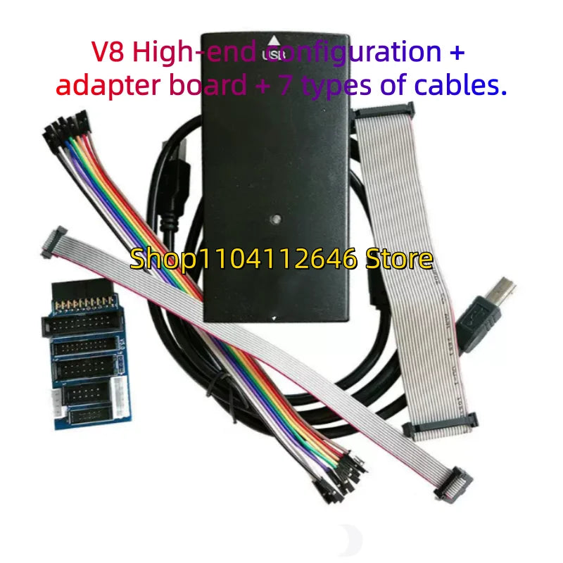 New Original JLINK J-LINK V8 JLINK J-LINK V9 ARM Emulator USB-JTAG Adapter Emulator STM32 ARM MCU High-speed version, debugger,