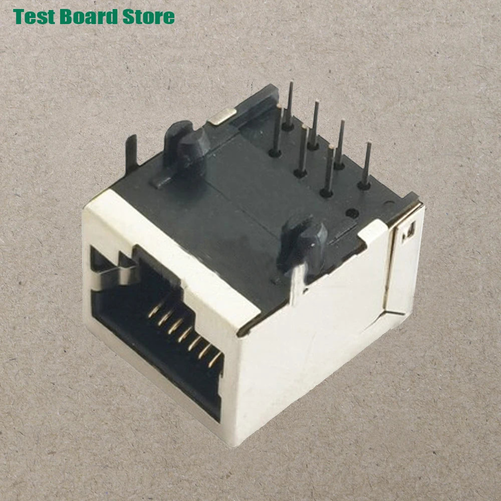 1Pce RJ45 Ethernet Port 8P Vertical Horizontal Test Board Bent Pin Straight Pin Network Port Adapter Circuit Board Connector