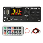 DC 7-24V MP3 Audio Decoder Module Bluetooth 5.0 Lossless Amplifier Decoder Board Music Playback Volume Controller 87.5-107.5MHz