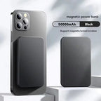 Lenovo Magnetic Wireless Power Bank 500000mAh Charger Fast Charging for Magsafe External Spare Battery For All Android iPhone