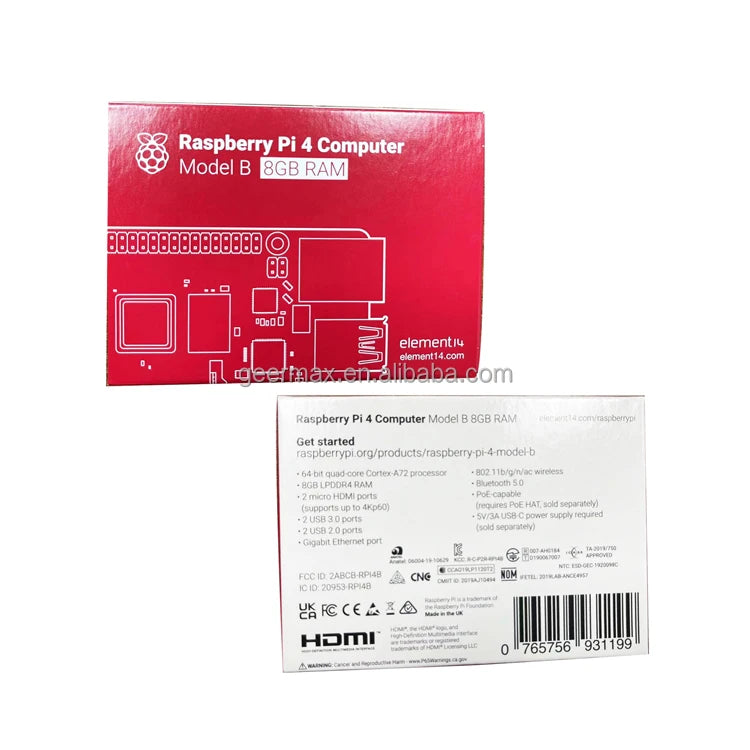 Raspberry Pi  8GB Pi4 Development Board Computer Dual-band WiFi BLE 5.0 1.5Ghz CPU Widely Uses Board Raspberry Pi 4 Model B 8G