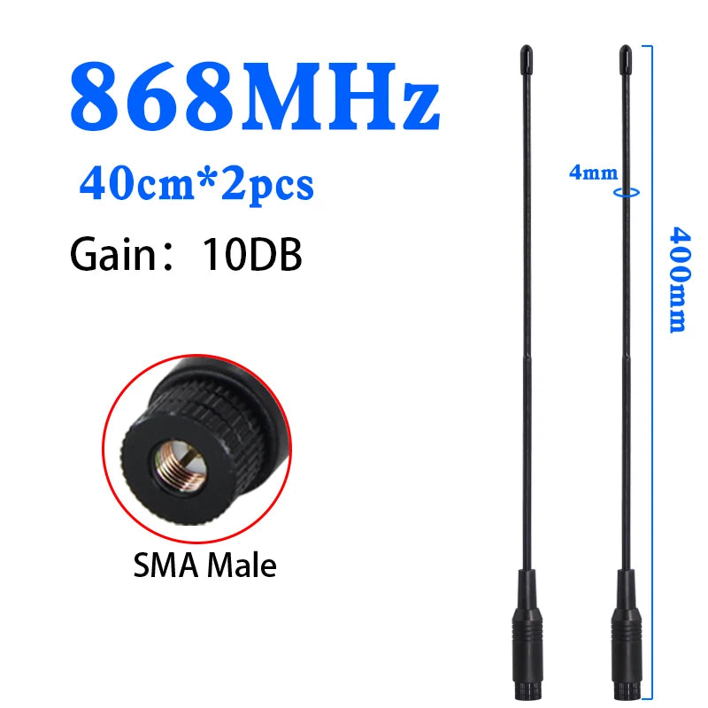 LoRa 868MHz 915 MHz Soft Antenna for Meshtastic 900M Omnidirectional 915MHz LoRawan Whip Antenna High Gain Long Range SMA Male