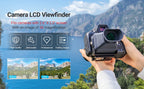 JJC 3X LCD Viewfinder Camera Extender Eyecup Eyepiece Collapsible Fit 3.0' Screen for Nikon Z30 Sony ZV-1 RX100 Fuji X-T30 III