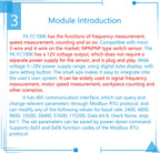 Digital Frequency Counter Tachometer Module, High Precision RPM Speed Meter, Encoder Sensor Input, RS485 Modbus