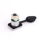 10pcs Waterproof D type RJ45 Connector Female to Female Socket Metal Shell Chassis Panel Mount Network Ethernet RJ45 Adapter