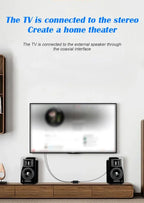 Hi-Fi Digital Fiber Coaxial to Analog Audio Converter Decoding D/A Converter for Superior Sound Quality