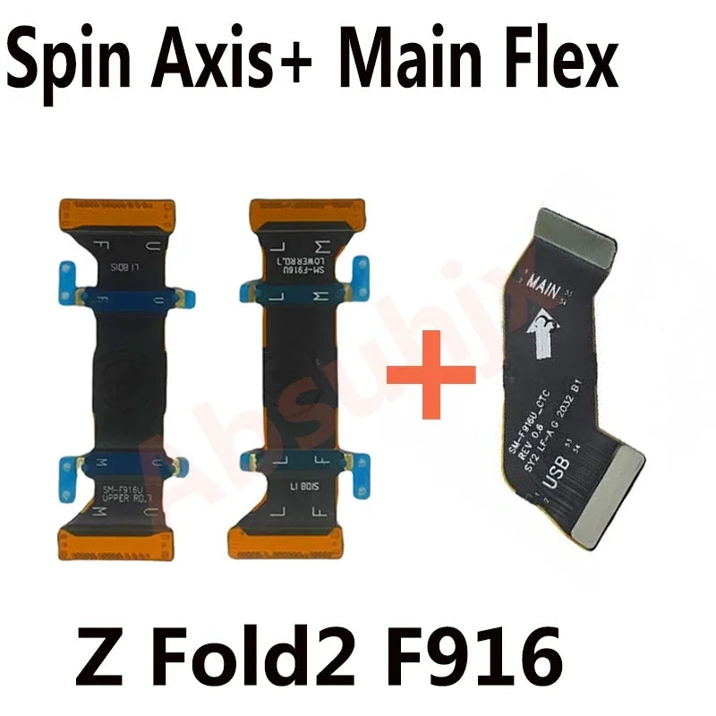 Z Fold Spin Axis Main Board LCD Display Connector Flex Cable Ribbon for Samsung Galaxy Z Fold2 3 4 5 6 F916 F926 F936 F946 F956U