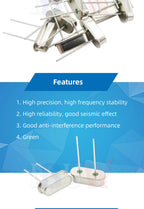 10PCS 4Mhz 6Mhz 8Mhz 12Mhz 16Mhz 20Mhz 24Mhz  32.768K 32.768K Quartz Crystal Resonator Passive Oscillator HC49S 8.000MHZ
