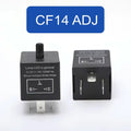 CF13 CF14 JL-02 3-Pin LED Flasher Relay, Hyper Flash Fix Turn Signal Relay 12V for Car Motorcycle LED Lights