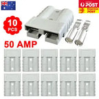 10Pcs 50A/120A/175A/350A Anderson Style Plug Connector 12-24V DC Battery Quick Connector Disconnect Plug for Motor Winch Trailer