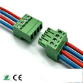 10pairs Aerial Butt Welding 2EDGRK 15EDGRK-3.81 3.5mm 2-24P Plugin Male Pin+Female Socket 28-16AWG Wire Screw Terminal Block