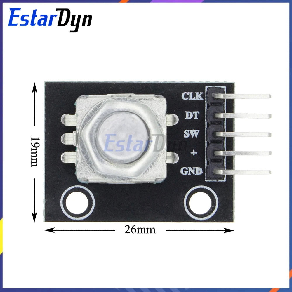 2PCS KY-040 Rotary Encoder Module 360 Degree Potentiometer Digital Pulse Output for MCU AVR PIC High Precision