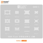BGA Reballing Stencil for EMMC EMCP/UFS LPDDR NAND RAM PCIE Flash Memory BGA297 BGA153 BGA254 BGA162 BGA169 BGA186 BGA221 254