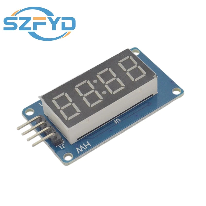 TM1637 LED Display Module 4 Digit 7 Segment 0.36 Inch Red Common Anode Digital Tube for Arduino
