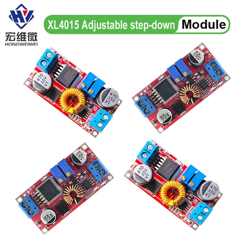 1-4PCS XL4015 5A DC-DC Converter 5V-32V To 0.8V-30V Adjustable Step-Down Module Led Power Converter Module XL4015 5~32v 96%
