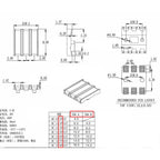 5 Pairs Male Female Battery Holder Contacts 2.0 mm Pitch 2 3 4 5 6 7 8 Pin Connector Battery Power Contact Tab Conductive Tab