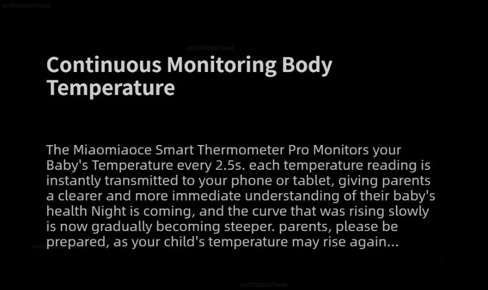Miaomiaoce Digital Baby Smart Thermometer Clinical Thermometer High-precision Constant Monitor High Temperature Alarm