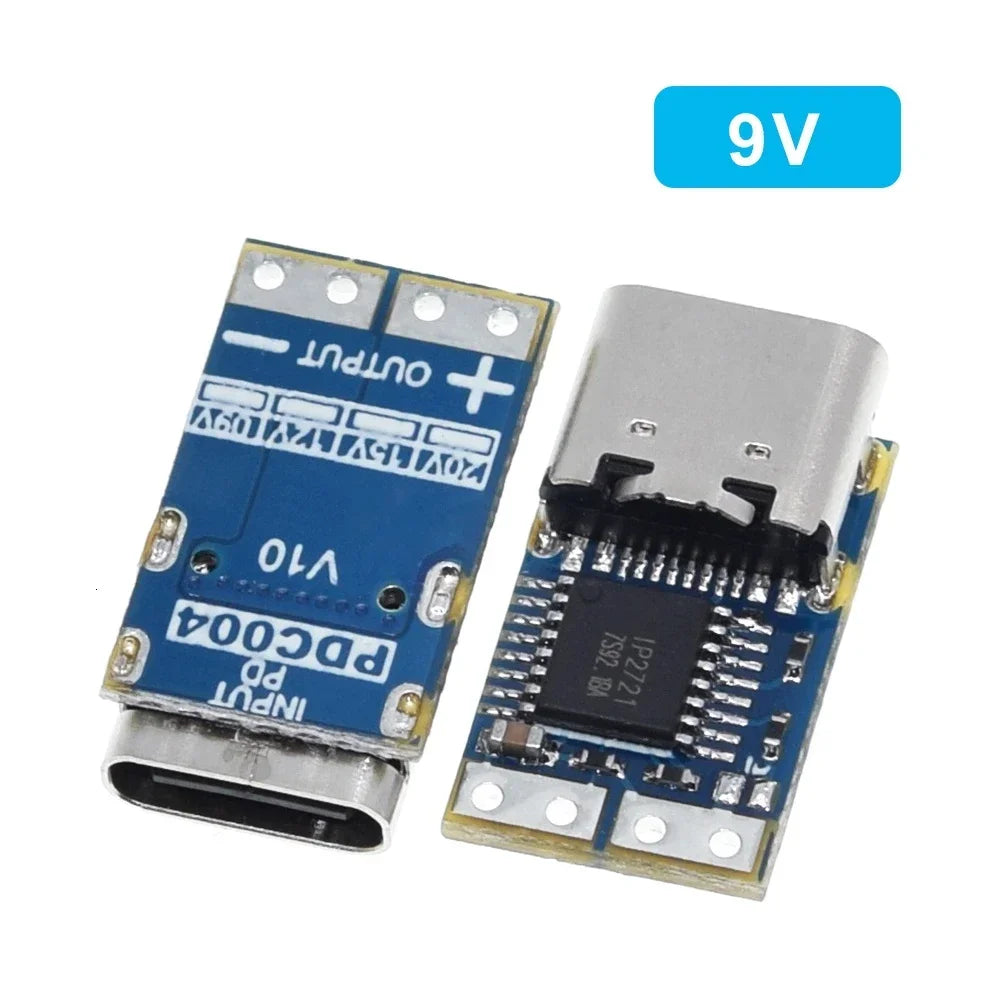 1-10pcs PDC004-PD Decoy Module PD 23.0 to DC DC Trigger Adapter Cable USB-C 9V 12V 15V 20V DC Fixed Voltage Power Trigger Module