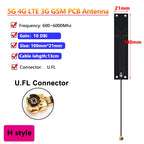 10PCS OEM Full Band 5G 4G LTE 3G GSM 600~6000Mhz WIFI built in PCB FPC Antenna Wifi antenna omnidirecational IPX/U.FL connector