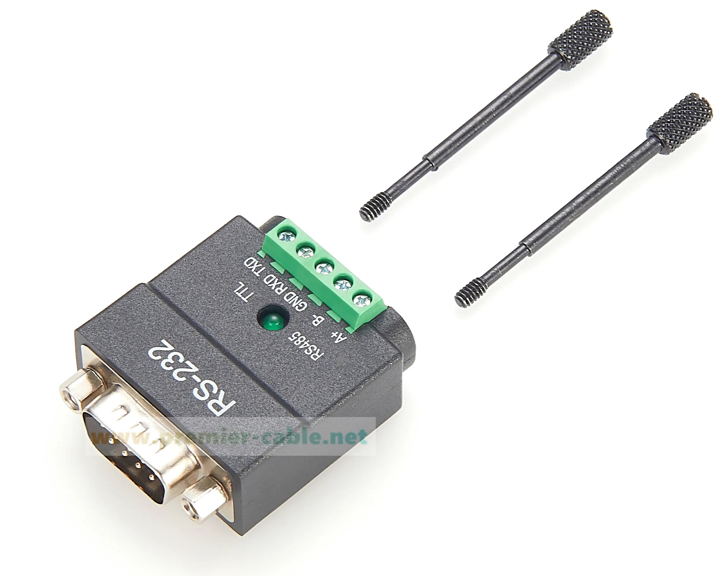 2 In 1 RS232 to RS485/TTL Serial Converter DB9 Male to 5Pin Screw Terminal Block RS232 to 3.3V/5V Interface Signal Adapter