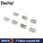 35/100/200PCS HC-49S Crystal Oscillator Kit Quartz Crystal Resonator Set 4Mhz 6Mhz 8Mhz 12Mhz 16Mhz 20Mhz 24Mhz 25MHz 48MHz