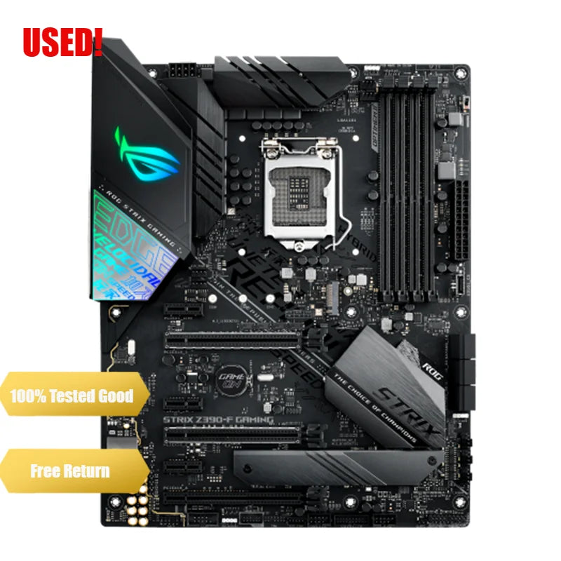 LGA 1151 Asus ROG STRIX Z390-F GAMING Motherboard DDR4 Intel 8th 9th-Gen I9 I7 I5 I3 128GB RGB CrossFireX Z390