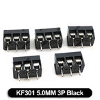 10PCS Blue Black Green 5.0mm 2P 3P PCB Terminal Block Connector Pitch 5.0mm KF301 Straight PCB Terminal Blocks Connector