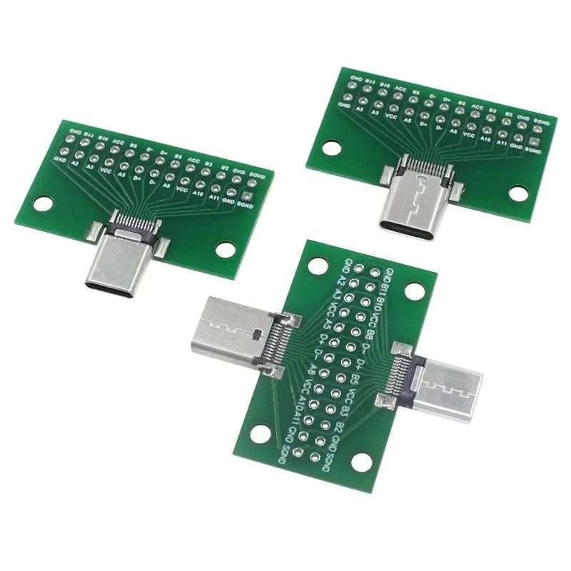 USB 3.1 Connector Type-C Adapter Plate PCB Board Female Male Head Convertor 2*13P to 2.54MM Transfer Test Board USB3.1 Module