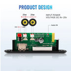 50W Amplifier MP3 Decoder Board DC 6V 18V Bluetooth 5.0 Car MP3 Player USB Recording Module FM AUX Radio For Speaker Handsfree
