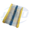 50pcs 1/2W Metal Film Resistor 2.4R 2K4 2K7 2.7R 3R 3K 24R 24K 27R 27K 30R 240R 270R 300Ohm 1% 0.5W Five-color Ring Resistance