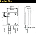 Air Gas Wind Pressure Differential Sensor Transmitter 4-20mA 0-10V 1-5V 0-5V RS485  -10Kpa -0-10Kpa Differential Pressure Meter