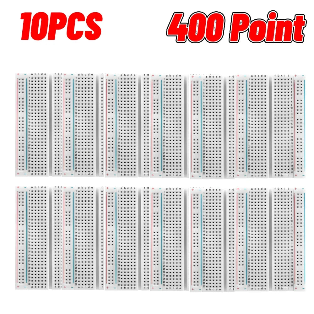 1-20pcs Breadboard 400 830 Point PCB Board MB-102 MB102 Test Develop Nodemcu Raspberri PI 2 lcd High Frequency 40pin Dupont Line