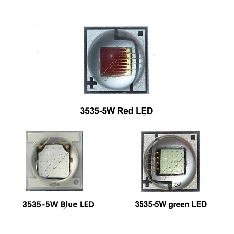 2-5pcs 3W 5W LED 3535 Ceramic SMD XPG2 High Power Chip 3-3.6V Royal Blue 450nm Green 520nm Red 620nm2-2.4V 1500mA For Flashlight