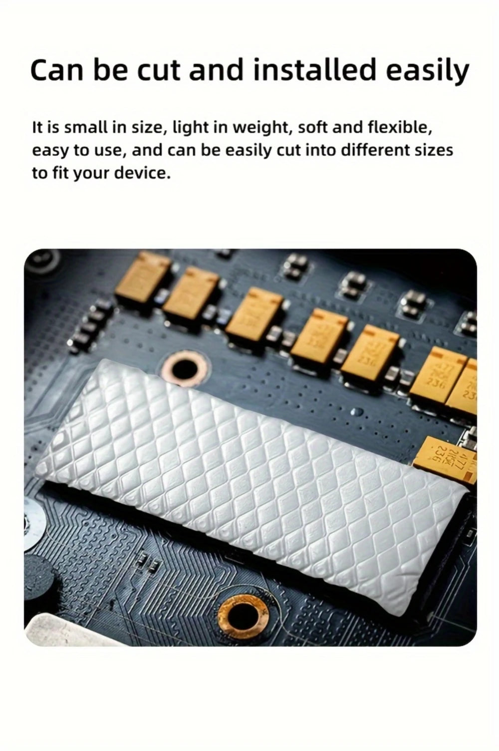Thermal Silicone Pad 14.8 W/mk, 85*45mm, Non Conductive Heat Resistance High Temperature Resistance For Laptop Heatsink GPU CPU