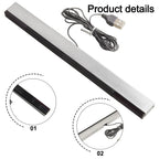 Remote Wired Infrared Receiver USB Wired Infrared Ray IR Sensor Bar Remote Motion Sensor Receiver For N S Wii For Wii U PC Stand