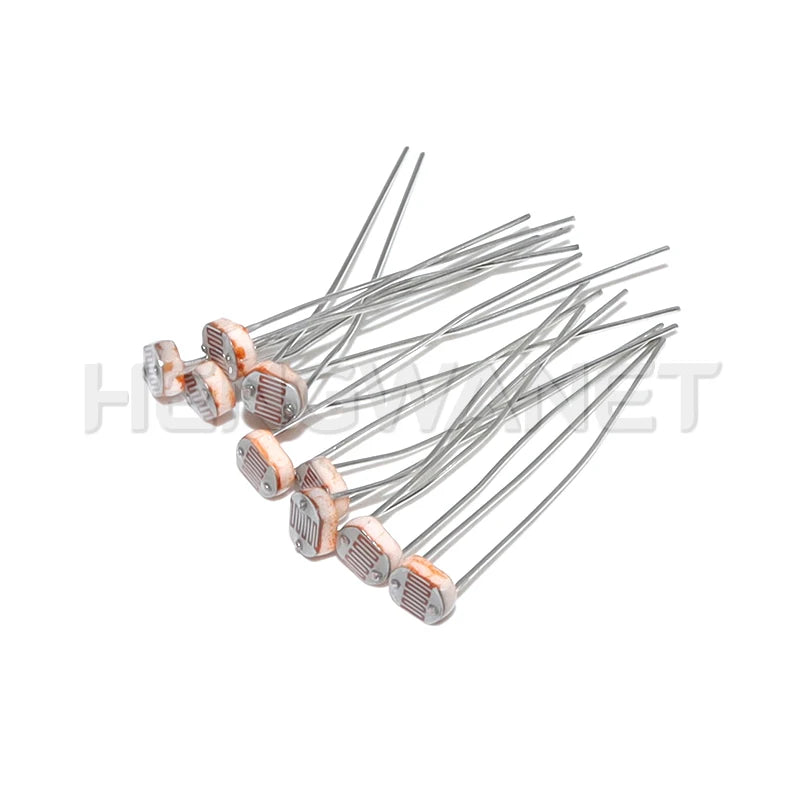 50PCS LDR Photo Light Sensitive Resistor Photoelectric Photoresistor 5528 5506 5516 5537 5539 GL5528 For Arduino