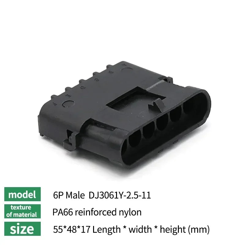 5/20Sets 2.5mm 1/2/3/4/6Pin Waterproof Electrical Connector Male Female Plug Delphi Injector Socket 12010975 For GM Motorcycle