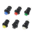 6pcs 12mm self-locking Momentary push button switches 3A /125VAC 1.5A/250VAC Minitype Push Button Switch DS-227 427 DS-228 428