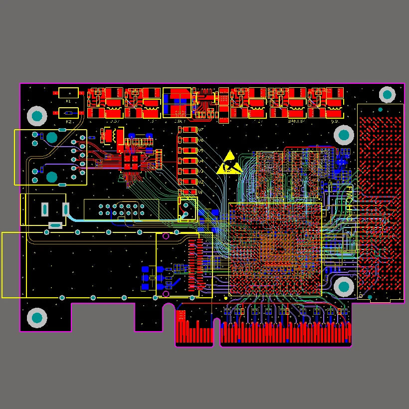 XCKU5P Development Board Xilinx FPGA XCKU5P-FFVB676 Core Board FMC QSFP28 100G Optical Port PCIE 3.0